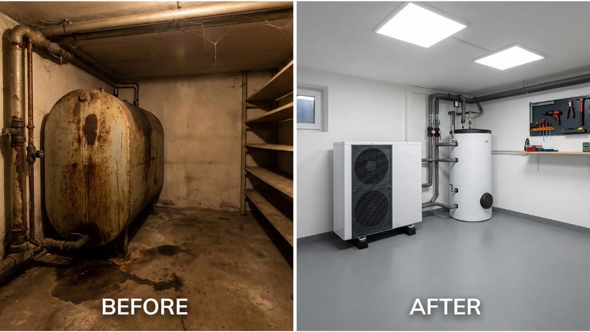 Ölheizung auf Wärmepumpe umrüsten: Kosten, Ablauf und Förderung